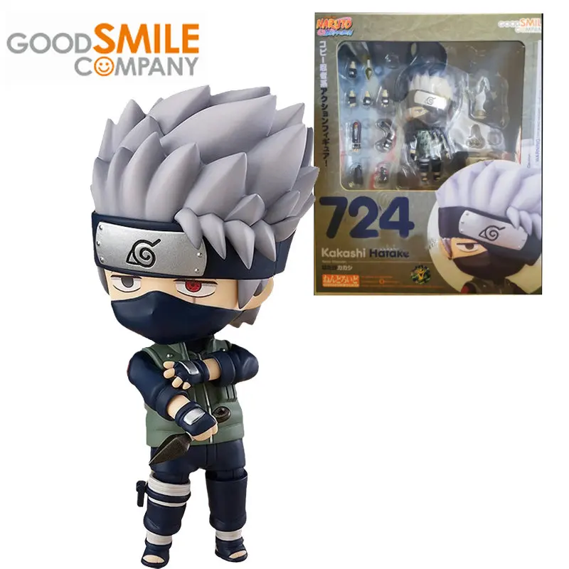 

GSC Original Nendoroid 724 NARUTO Hatake Kakashi Q Version Joints Movable Anime Action Figures Toys for Boys Girls Kids Gift