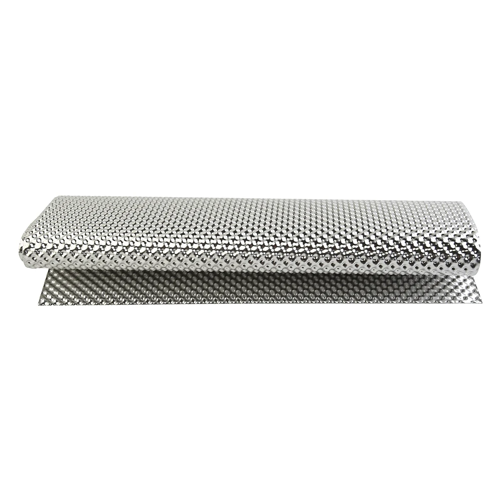 Embossed Aluminum Heat Shields Silver Guards 300mm X 500mm Turbo Manifold Exhausts Electrical Systems For Motorcycles