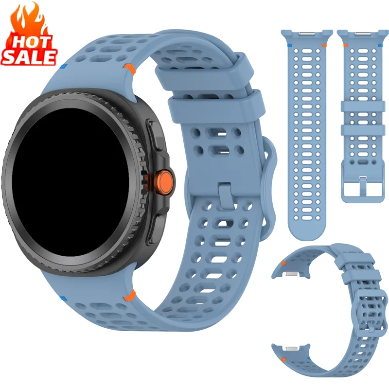 Official Silicone Strap for Galaxy Watch 8 - Adjustable Wristband Accessory