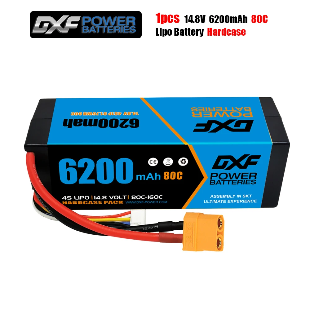 DXF Lipo Battery 7.4V 11.4V 11.1V 15.2V 14.8V 22.2V 2S 3S 4S 6S 6200Mah 5200Mah 6500mAh 9200mAh 6750mAh 8000mAh 10000mAh RC Car