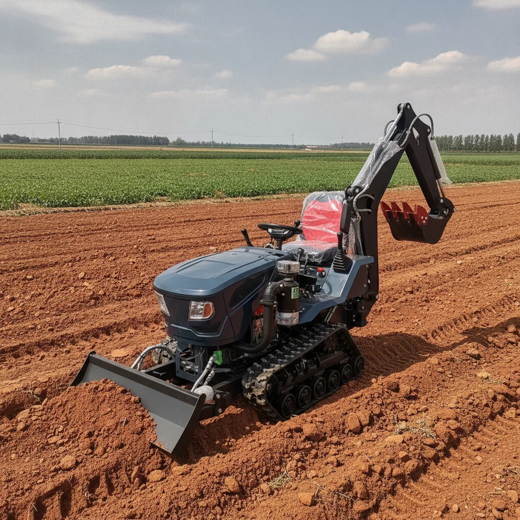 Kleiner Raupenschlepper EPA Euro 5 Standard Kettentraktor Kostenloser Versand Obstgarten-Pflug Sämaschine Landwirtschaftliche Maschinen
