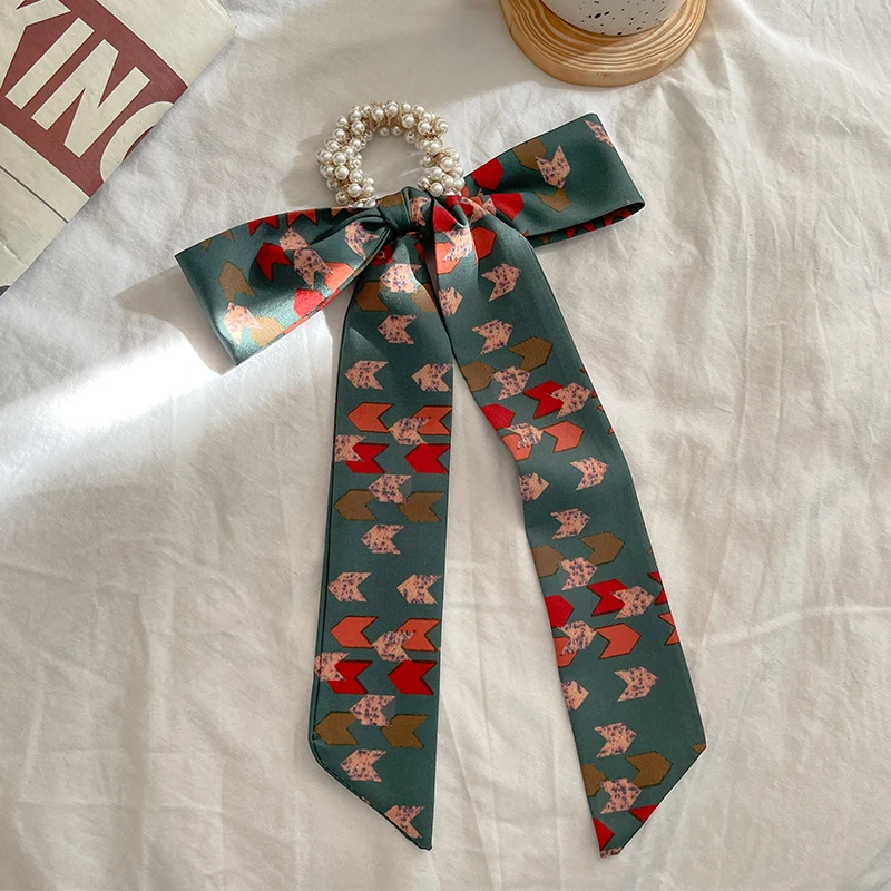 New Fashion Bow Hair Rope Hair Belt Girl temperament Silk Scarf Headdress Headbands Women Elegant Hair Bands hair accessories 6 New Fashion Bow Hair Rope Hair Belt Girl temperament Silk Scarf Headdress Headbands Women Elegant Hair Bands hair accessories 6