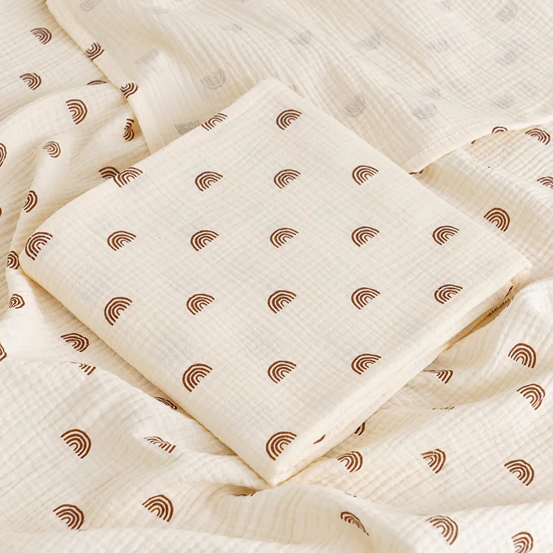 Soft Cotton Muslin Baby Blanket for Newborns - Lightweight Summer Bedding & Receiving Blanket