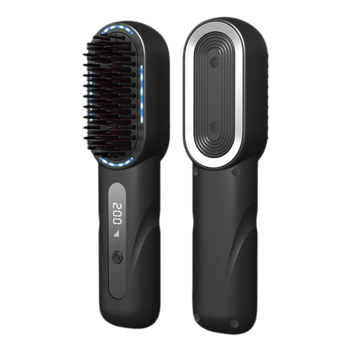 Hot Selling Negative Ion Travel Straightening Brush with 4-level Temperature Adjustable USB Charging Straightening Comb