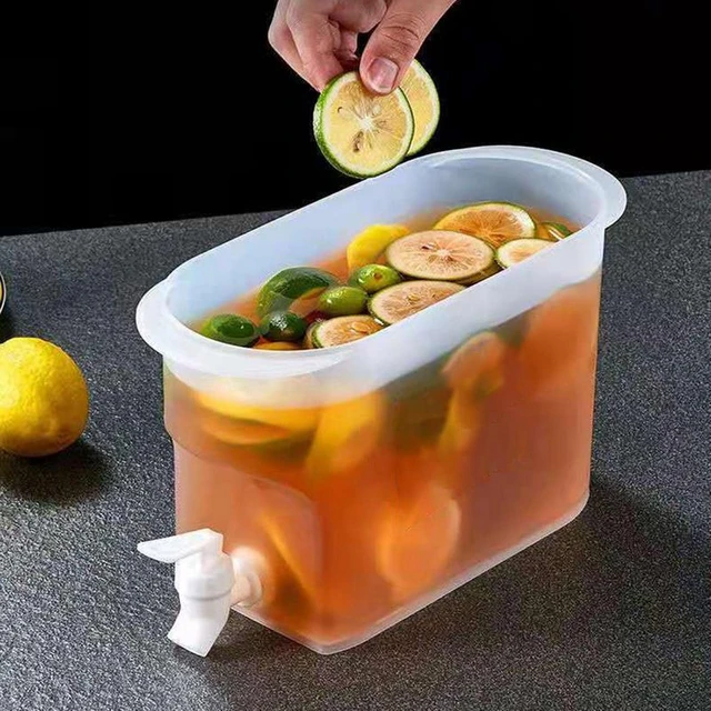 Beverage Dispenser 4L Food Grade Drink Dispensers For Parties Large  Capacity Cold Water Pitcher Fruit Drink Dispenser Beverage - AliExpress