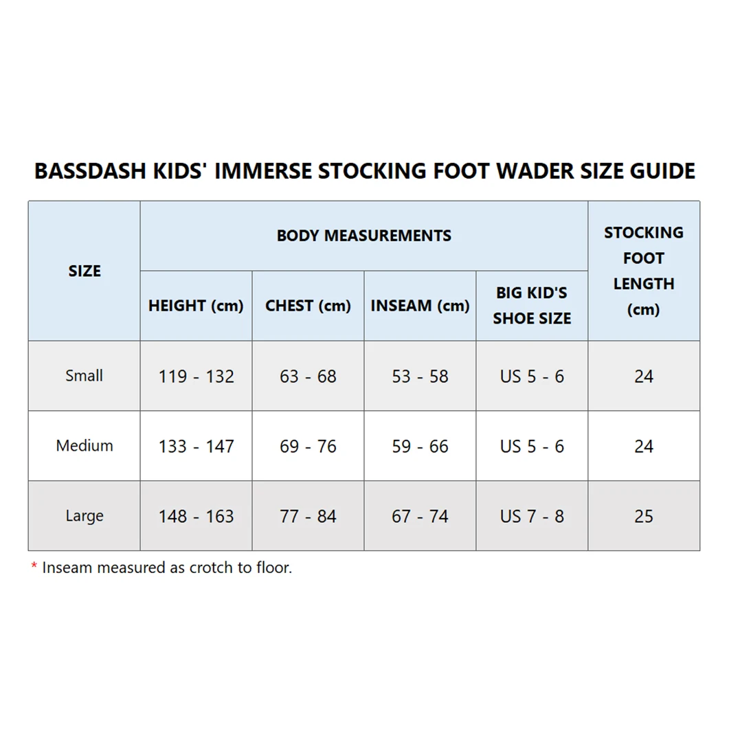 Bassdash IMMERSE Kids Chest Waders – Pro Tackle World