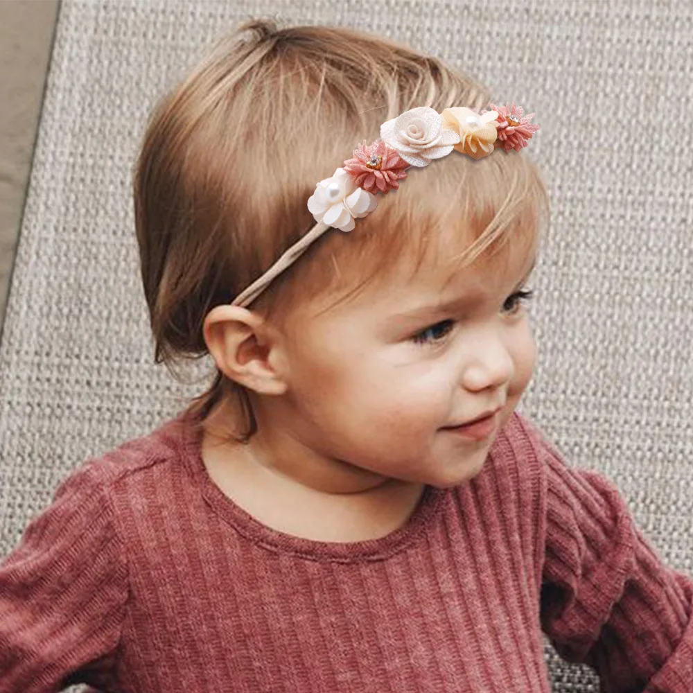 Baby Girl Headband Cute Baby Elastic Hair Band Newborn Head Flower Toddler Headband Headwear Kids Accessories hair accessories hair bands hair headband accessories baby headband set