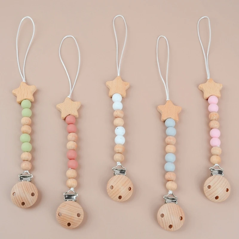 

Baby Girls Boys Pacifier Holders Baby Infant Toddlers Newborn Pacifier Strap Teether Toy Pacifier Chain Baby Supplies