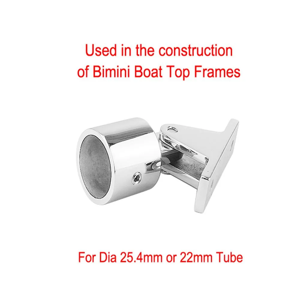 Capuchon Bimini En Acier Inoxydable 316 - Embout D'Œil 7/8" (22mm) Ou 1" (25mm) - Fixation Marine Robuste