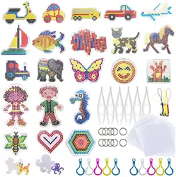 5mm Pixel Beads Mini Pegboard  Template Iron Perler Beads for Kids Hama Beads Diy  Jigsaw Puzzles High Quality Handmade Gift Toy