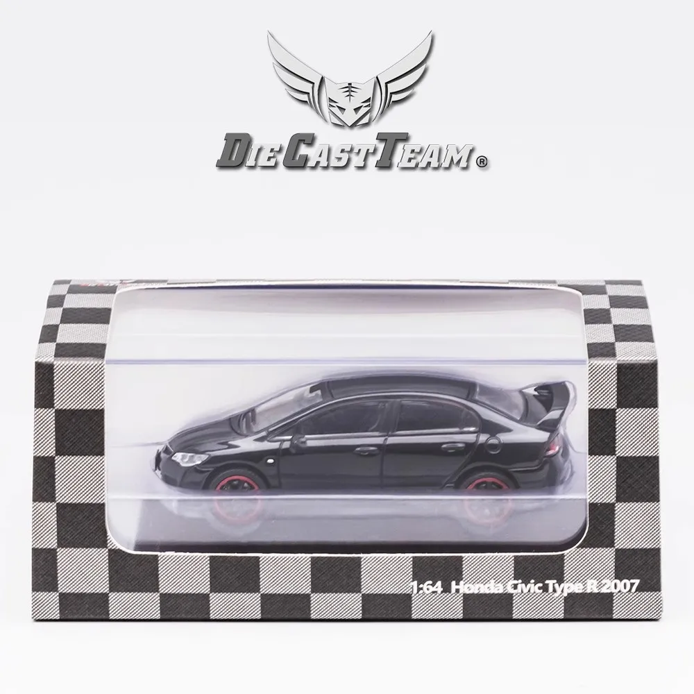 DCT 1/64 FD2 Model 8th Generation Honda Civic Type R Car Alloy Motor Vehicle Diecast Metal Model Kids Xmas Gift Toys for Boys 6