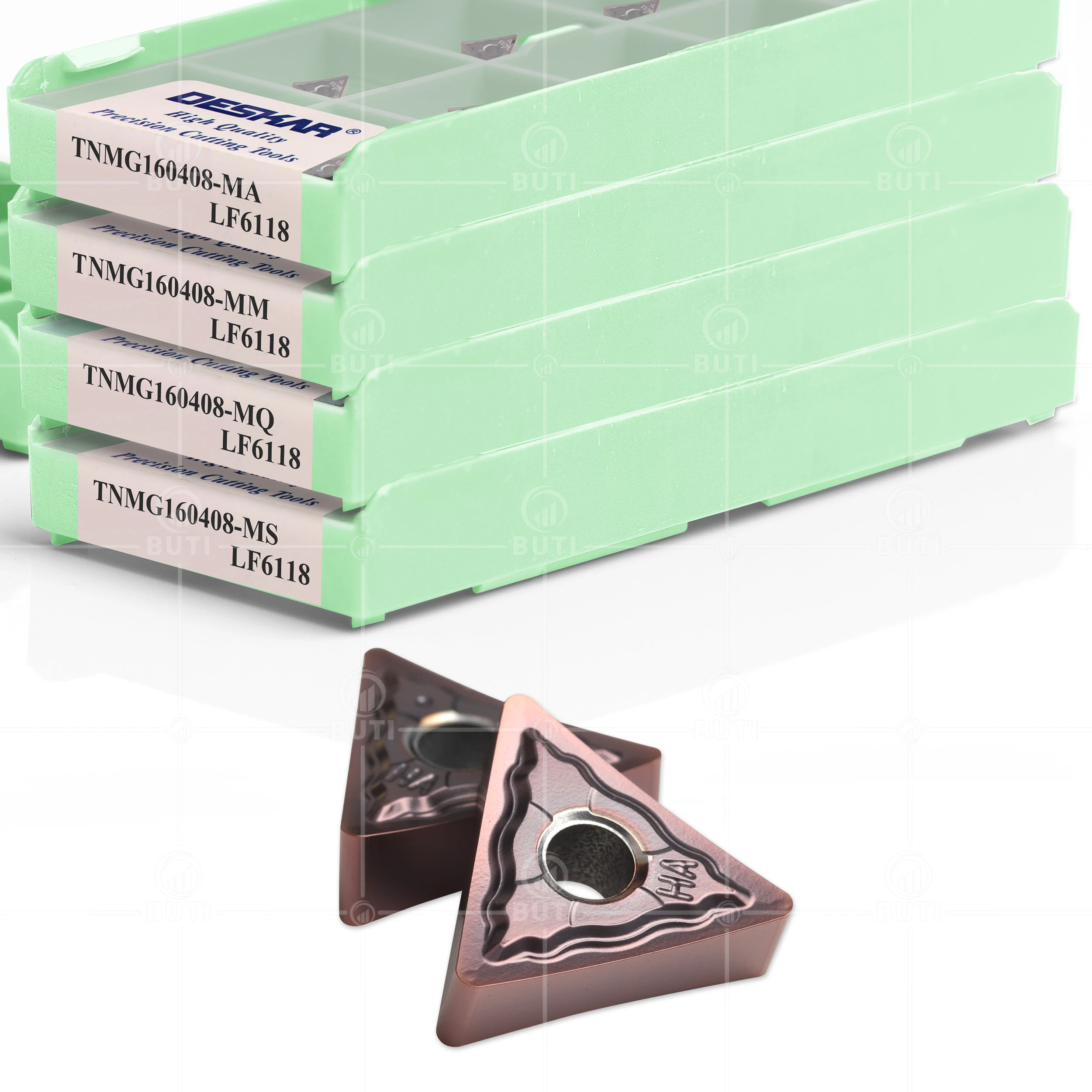 Lame De Tournage Triangulaire Deskar TNGG160404R-P LF90 - 10 Pièces | Compatible TNGG16, Matériau LF90 Pour Acier - 6