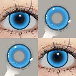 JeweLens Blue Color Cosplay Contact Lenses - Vibrant Big Eyes Effect, Premium Quality, Fast Shipping - -3.00 (KL 14.2mm)