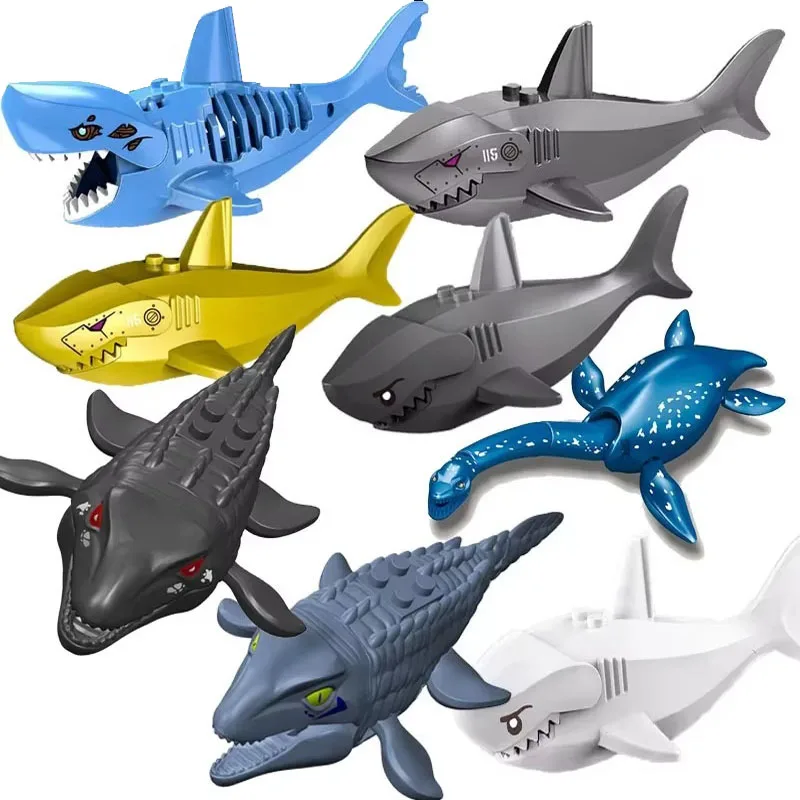 Sea World Animals Adventure Ocean Creature Building Block Set
