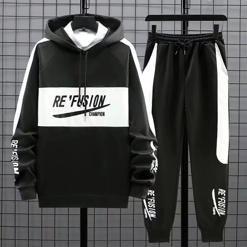 

Spring Autumn Men's Sets Fashion Tracksuit Men Korean Men Clothing Men Hoodies+Sweatpants 2 Pieces Set Jogging Sets New Suits
