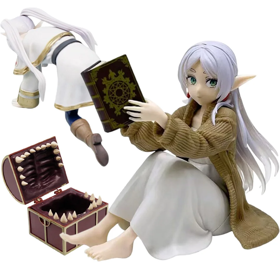 Frieren Anime Figure Desktop Cute night-suit Treasure Hunt Frieren Action Figure Figurine Model Doll Toy