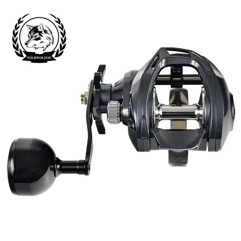 

WILDWOLFOX Fishing Casting Reel Widen Metal Rocker Arm Reels Fishing 12KG 15KG Strong Brake 5.3:1 Gear Ratio