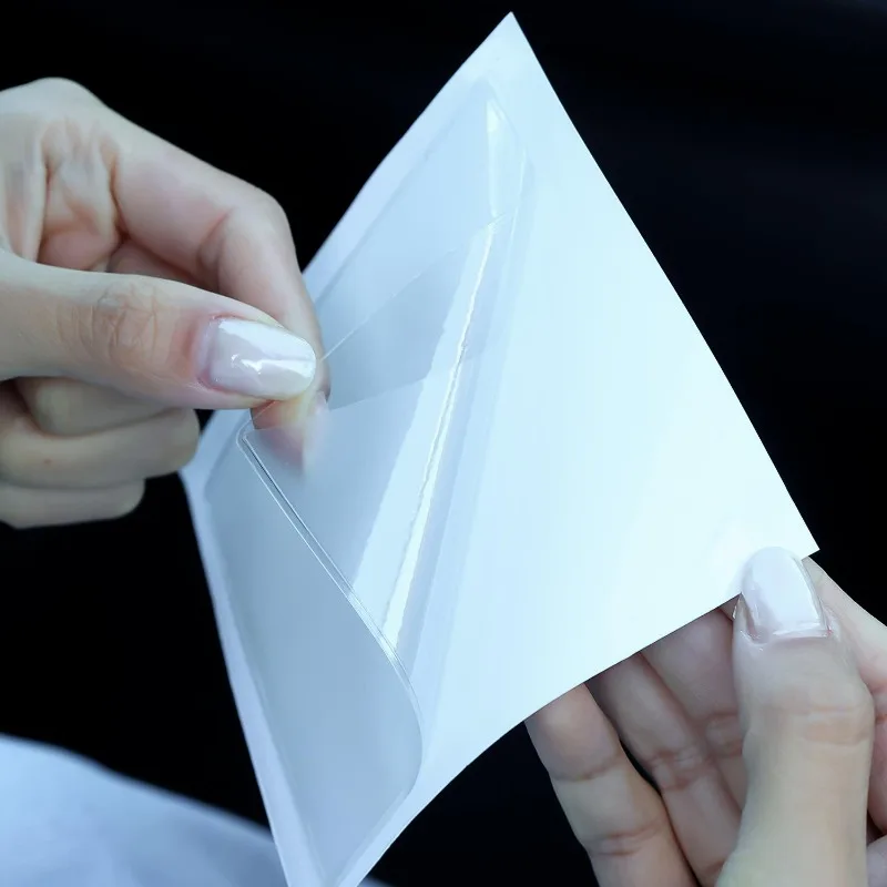 Transparent Adhesive Car Windshield Card Holder Set