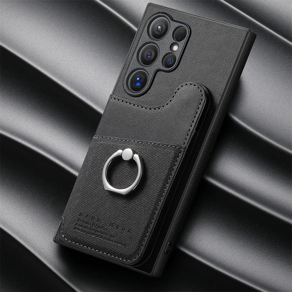 RFID-blocking Magnetic Wallet Phone Case with Card Holder Cover
