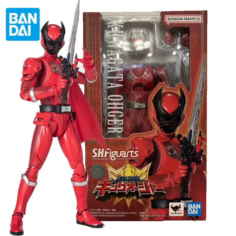 

BANDAI Original SHF Ohsama Sentai King-Ohger Anime Figure KUWAGATA OHGER Action Figure Christmas Ornament Gift Toys for Kids