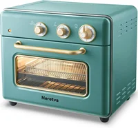 Toaster Oven, Space Saving Convection Oven Countertop with 5 Slices 1500W Rapid Heat Air Fryer Toaster Oven Combo Stainless Stee 1