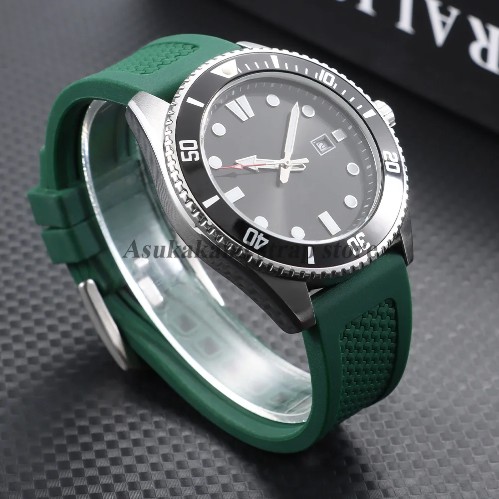 Enhanced Silicone Sport Watch Band with Quick Release - Men's Rubber Bracelet