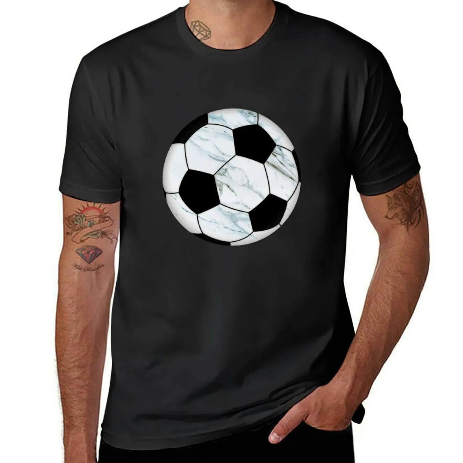 

Soccer Ball Marble ~ Sports Fitness Runner T-shirt blacks plus sizes new edition designer t shirt men