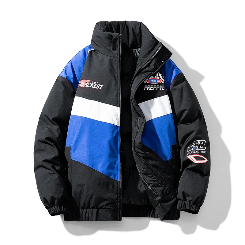 Men Parkas Winter Overcoat Thicken Warm Casual Cotton Padded Jacket Men's Fashion Outdoor Stand Collar Bomber Jackets Clothing