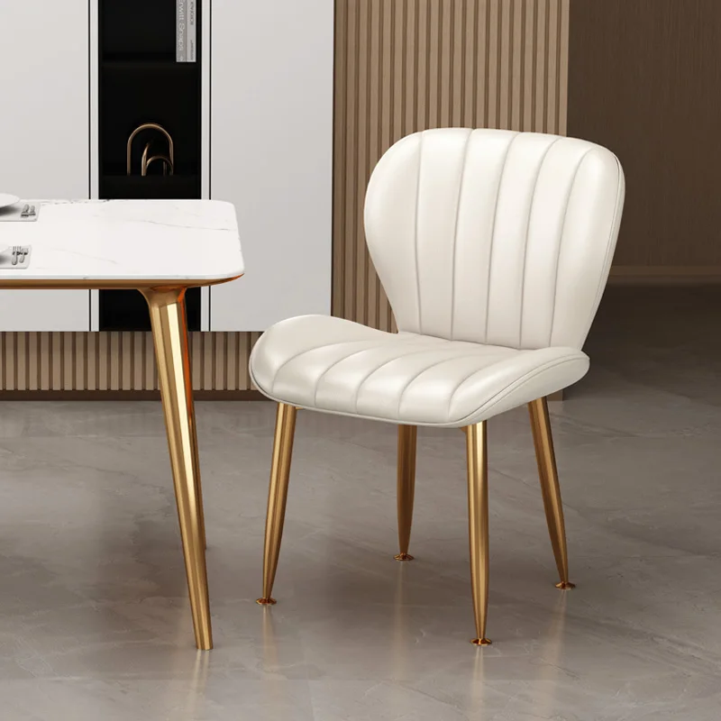 

Расслабляющий обеденный стул для парикмахера, роскошный стул для маникюра и улицы, металлический стул для макияжа, современная мебель