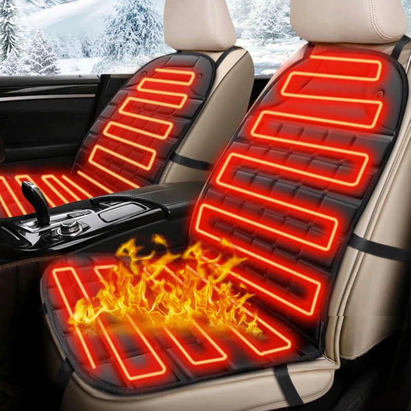 12V Heated Car Seat Cover Fast Heating Universal Car Seat Heater Cloth