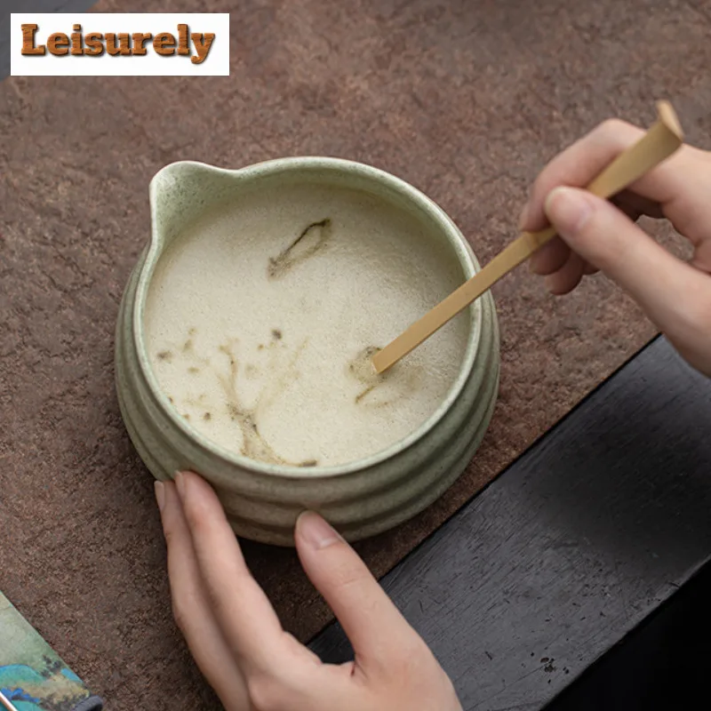 2pc/set Song Dynasty Striped Thread Tea Set Complete Japanese Matcha Set Kit Matcha Bowl Tea-making Tools Kitchen Bar Supplies