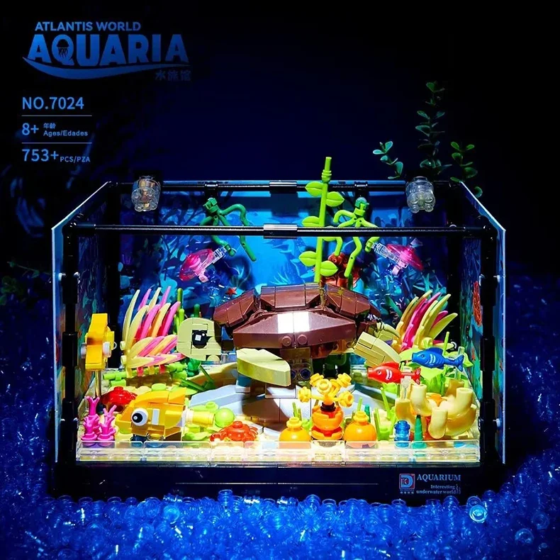 Lego Moc Aquarium Poissons