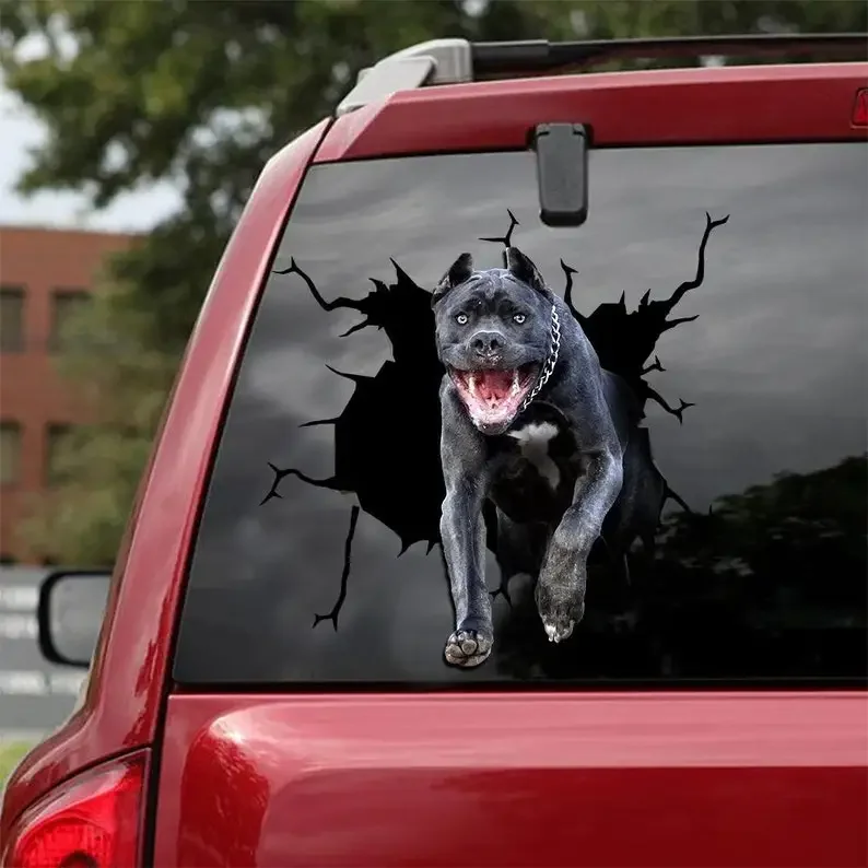 Mastiff On Board Car Decals 2-Pack - 4x4 Inch Vinyl Stickers With UV Protection