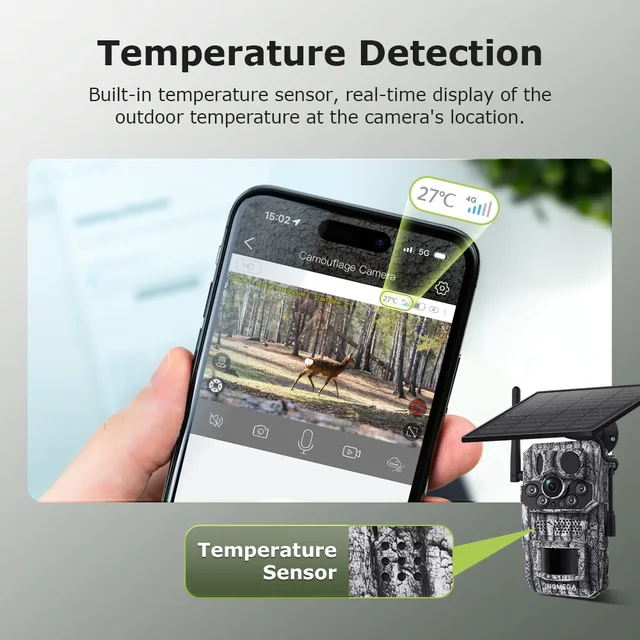 3MP 4G Hunting CameraGPS Camera Trap Temperature DetectionWildlife Trail Camera Security Protection Video Surveillance Camera 6