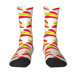 Spanish Vox Dress Socks for Men Women Warm Fashion Spain Political Party Crew Socks