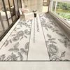 Mat for Balcony Waterproof Carpet Pvc Leather Non-slip Floor Mats Long Rug Elegant Floral Outdoor Home Decoration Rugs 발코니 카펫 1