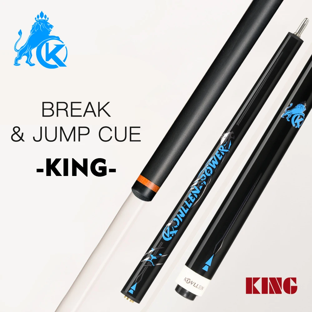 Konllen King Break Jump Cue 3 Pieces Carbon Fiber Shaft 12.9mm Bakelite