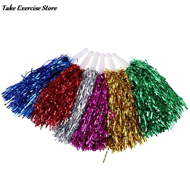 1Pc Cheer Dance Sport Supplies Competition Cheerleading Pom Poms Flower Ball Lighting Up Party Cheering Fancy Pom