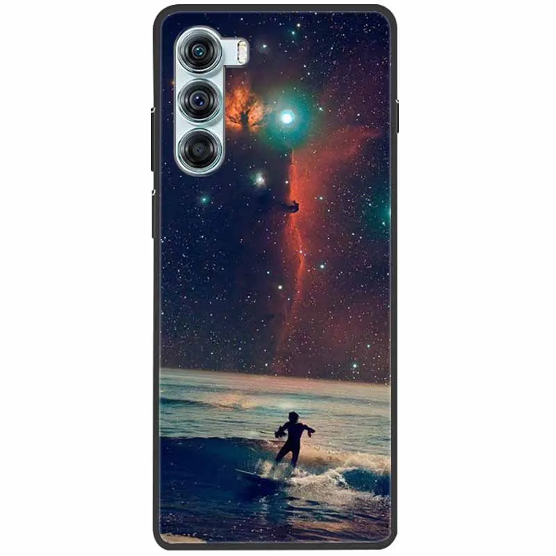 Sleek Black Silicone Protective Case with Soft Cover and Cute Design