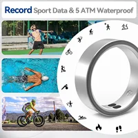 QINO K22 Smart Ring with Vibration Call Notification Reminder for Men Stainless Steel Health Heart Rate Monitor Free Charge Case - Image 3