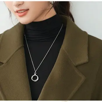 Giacca di lana ampia da donna Maillard Cappotto con colletto da abito di media lunghezza autunno inverno 1