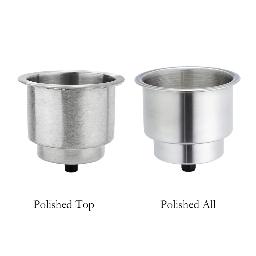 Stainless Steel Marine Boat RV Cup Water Drink Bottle Holder Rustproof Polished All Over Top Polished for Yacht Boat Cup Hold stainless steel universal adjustable folding cup drink holder for car truck camping ashtray water bottle holder boat accessories