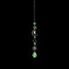 Crystal Wind Chime Moon Sun Catcher Diamond Prisms Pendant Dream Catcher Rainbow Chaser Hanging Drop Home Garden Decor Windchime 4