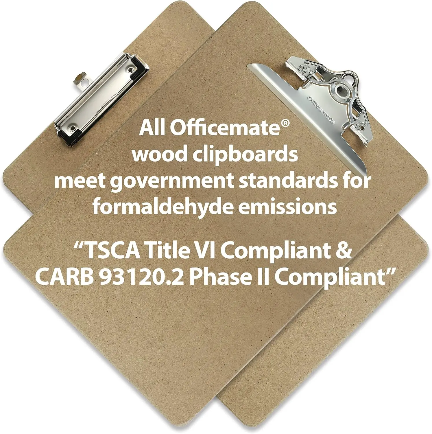 Recycled Wood Clipboard, Letter Size, Low Profile Clip, 9 x 12.5 Inches (83219), Each, Brown