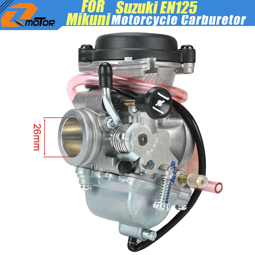 26mm Manual Choke Carburetor For Suzuki EN125 125cc EN1252AK3 For Mikuni Carb Modified GZ125