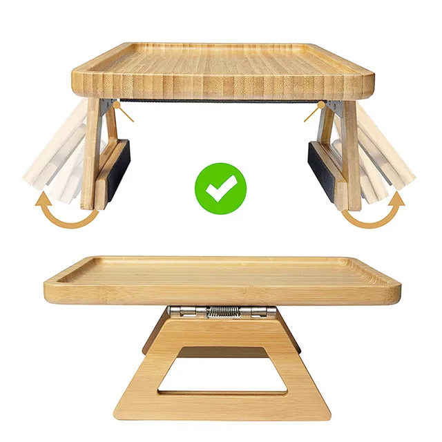 Sofá Brazo Clip Mesa, Sofá de madera natural Reposabrazos Clip-on Mesa de bandeja  Sofá Sofá Reposabrazos Organizador, R