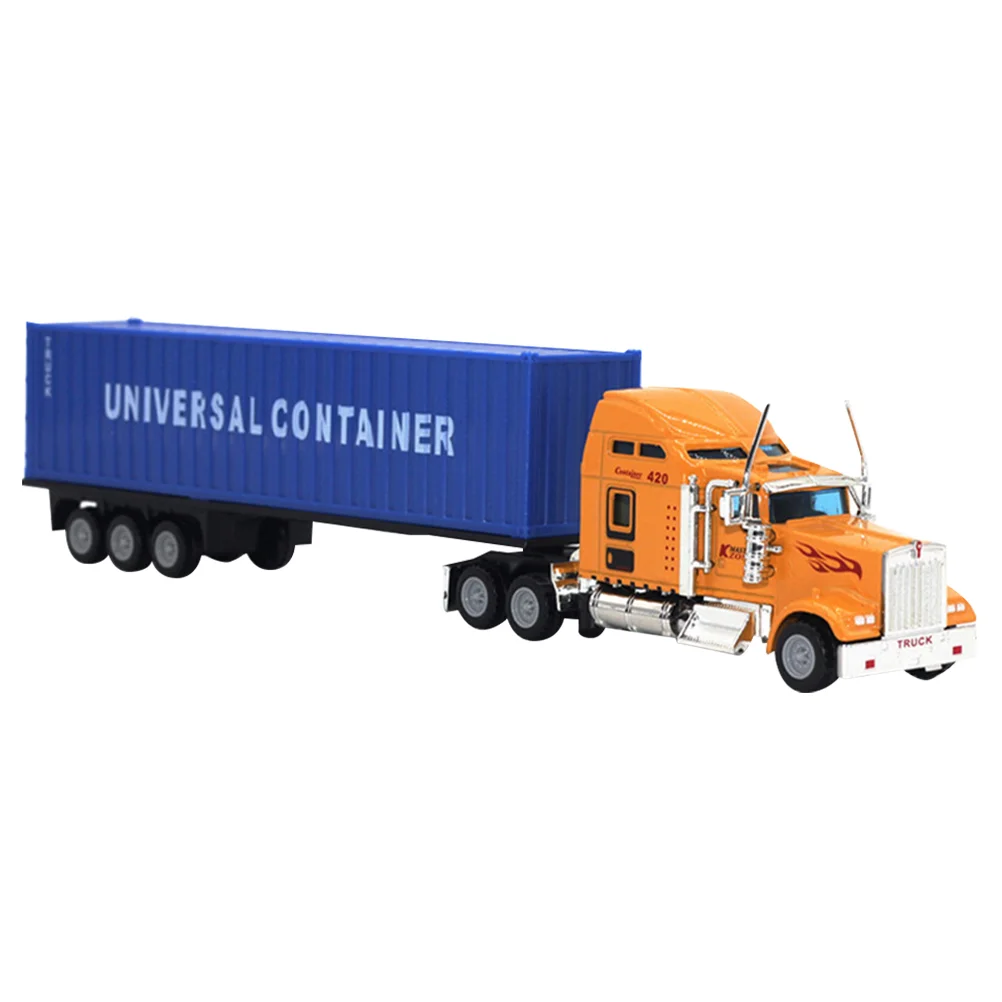 

Large Toy Truck Boys Toys Little Blue Trucks with Trailers for Model Kits Semi Household Child
