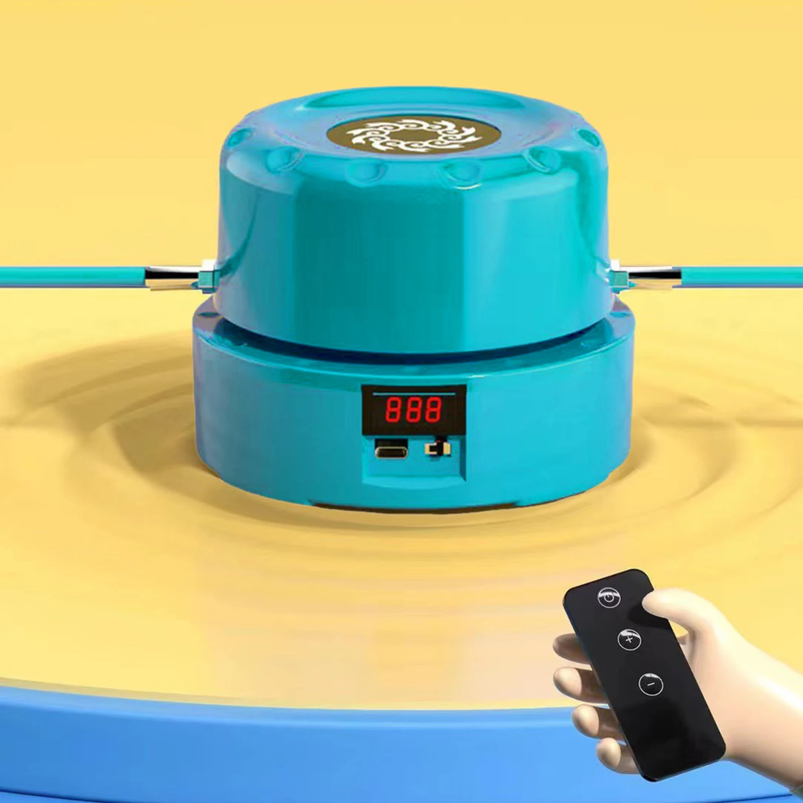 Intelligent Jump Rope Machine Automatic Counting Low Noise Adjustable Remote Control Exercise for Homegardentool Adults Kids