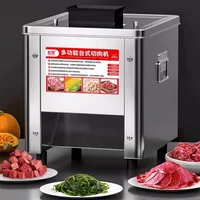 110V/220v Commercial Meat Cutter Electric Meat Cutting Machine  850W High Power Stainless Steel Household Vegetable Slicer 1