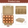 Egg Cartons Paper Pulp Empty Egg Cartons 3x4 Style Reusable Cardboard Egg Cartons Multipurpose Egg Carton Trays for Kitchen 3